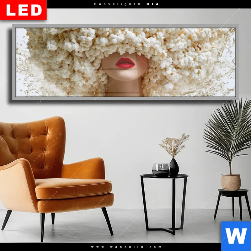 Wechselmotiv Acrylglas Canvalight® DIA | Crazy Popcorn Hair | Panorama
