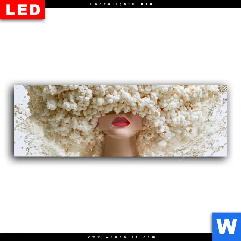 Wechselmotiv Acrylglas Canvalight® DIA | Crazy Popcorn Hair | Panorama