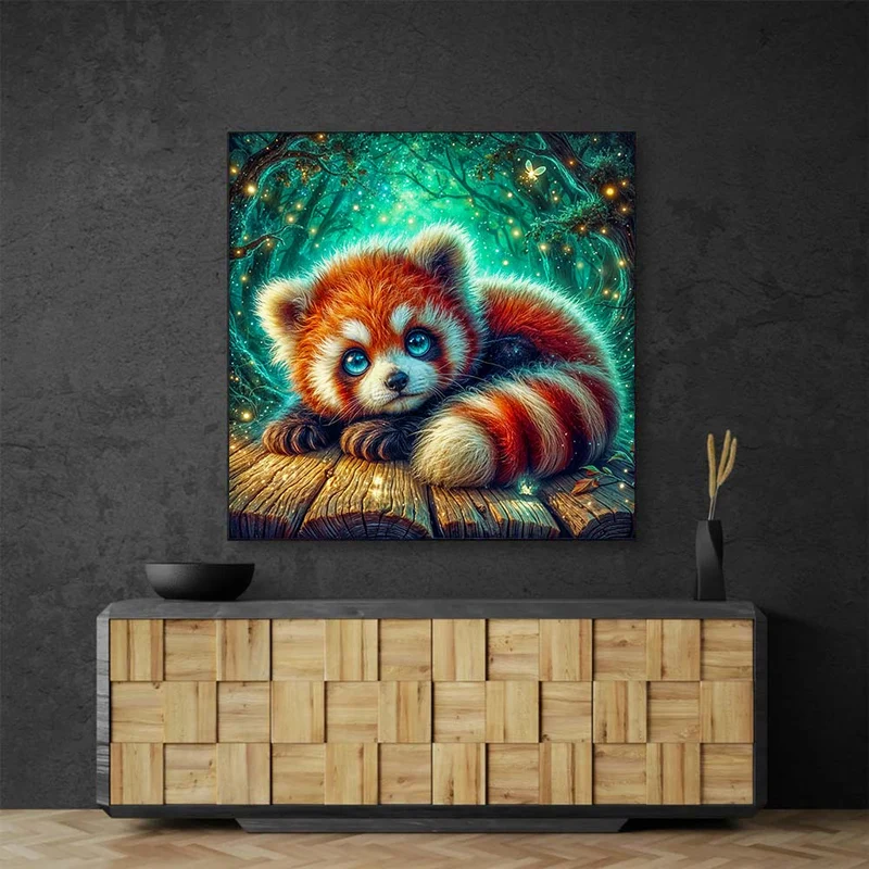 5D Diamond Painting – Funkelnder Waldfreund