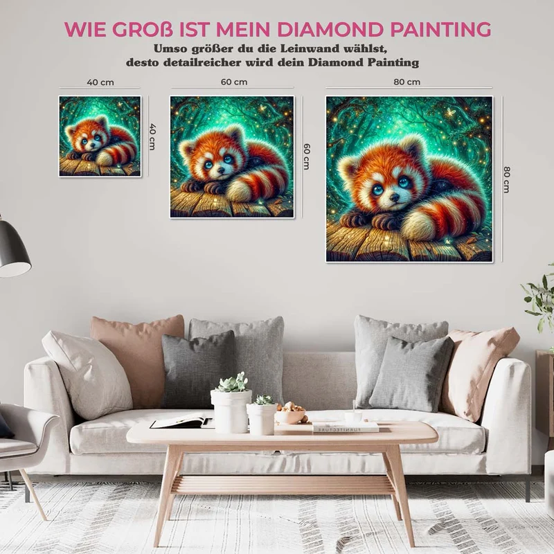 5D Diamond Painting – Funkelnder Waldfreund