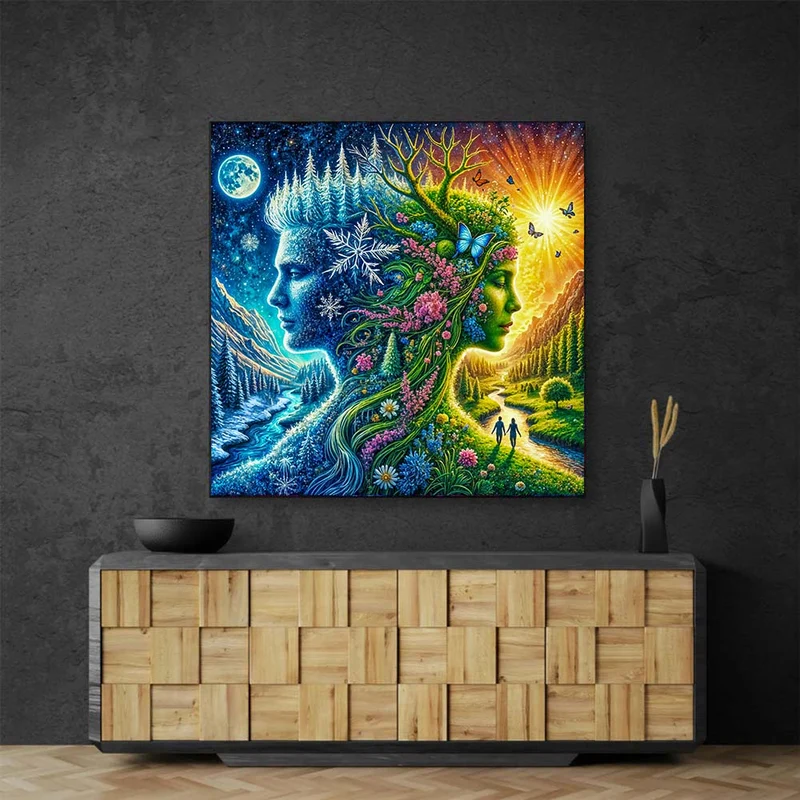 5D Diamond Painting – Dualität der Elemente