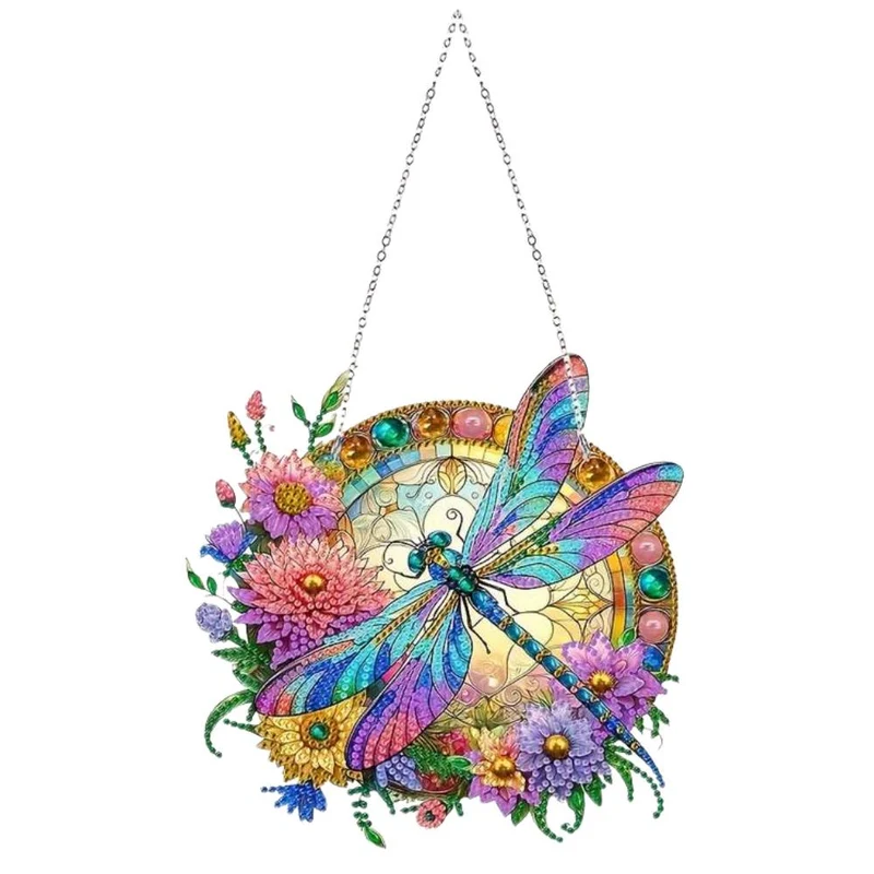 5D Diamond Painting Türanhänger Libelle