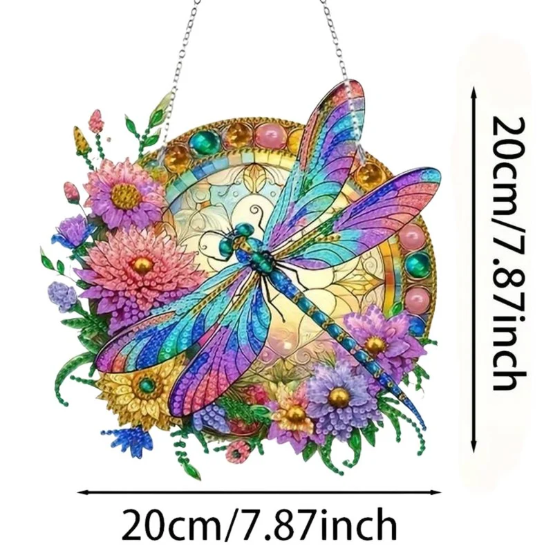 5D Diamond Painting Türanhänger Libelle