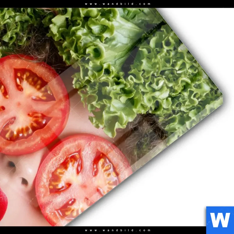 Acrylglasbild | Salat Diva | Hochformat