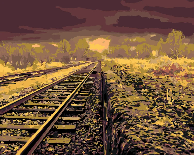 Diamond painting - EISENBAHNSTRECKEN IN PAKISTAN