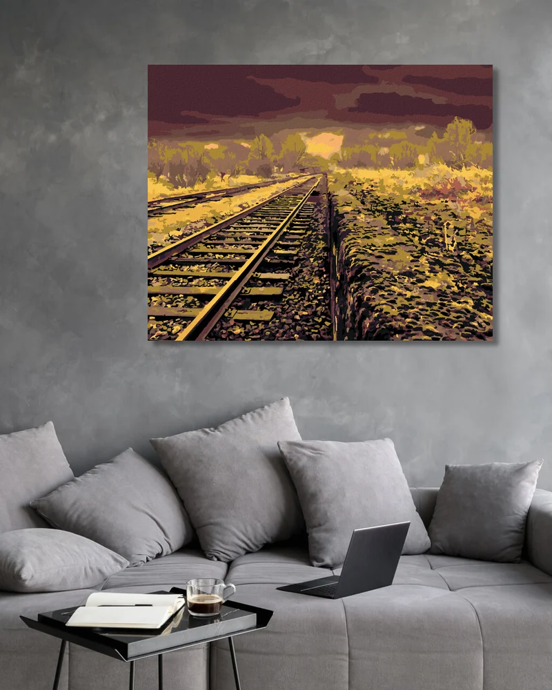 Diamond painting - EISENBAHNSTRECKEN IN PAKISTAN