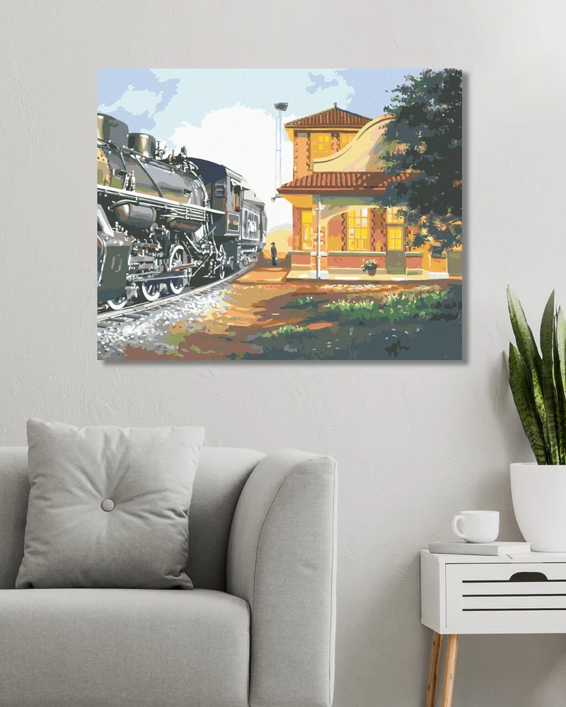 Diamond painting - ZUG UND BAHNHOF (D. RUSTY RUST)