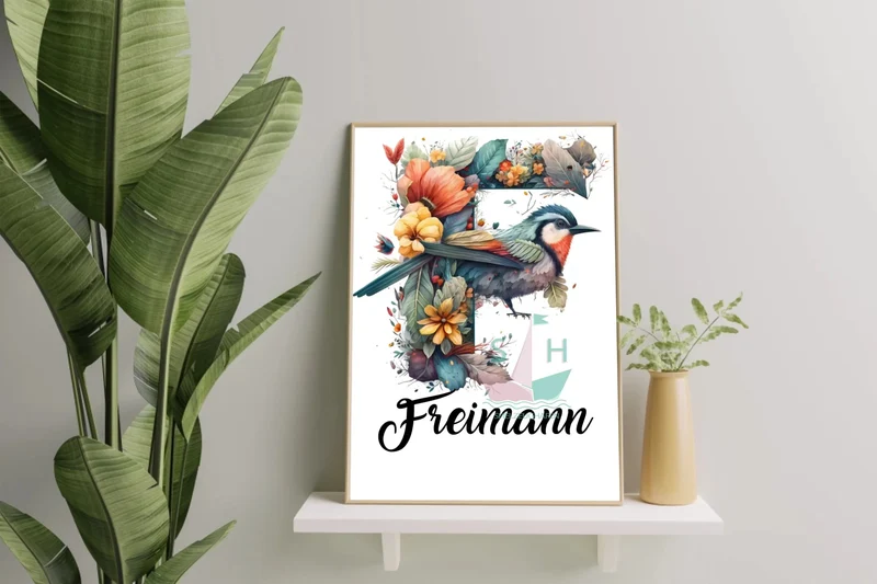Letter of nature als Diamond Painting
