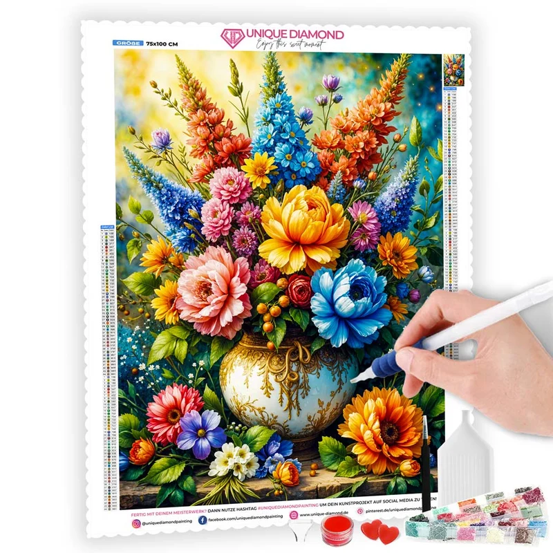 5D Diamond Painting – Florale Symphonie