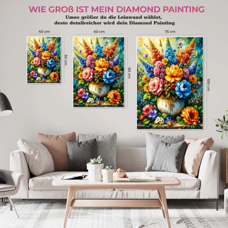 5D Diamond Painting – Florale Symphonie
