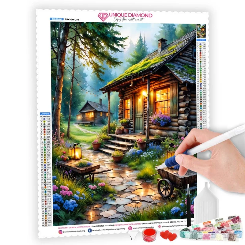 5D Diamond Painting – Whispering Pines Retreat