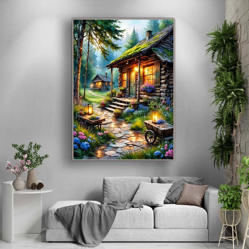 5D Diamond Painting – Whispering Pines Retreat