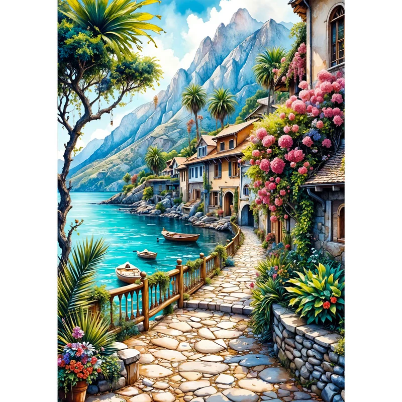 5D Diamond Painting – Riviera Bellezza