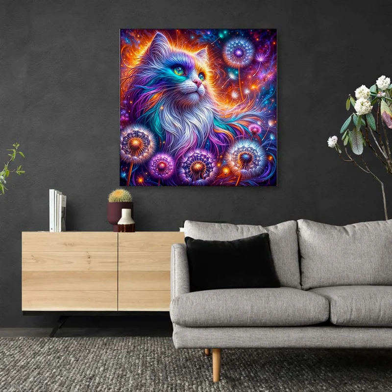 5D Diamond Painting – Galaktische Katze Nova