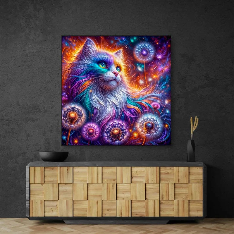 5D Diamond Painting – Galaktische Katze Nova