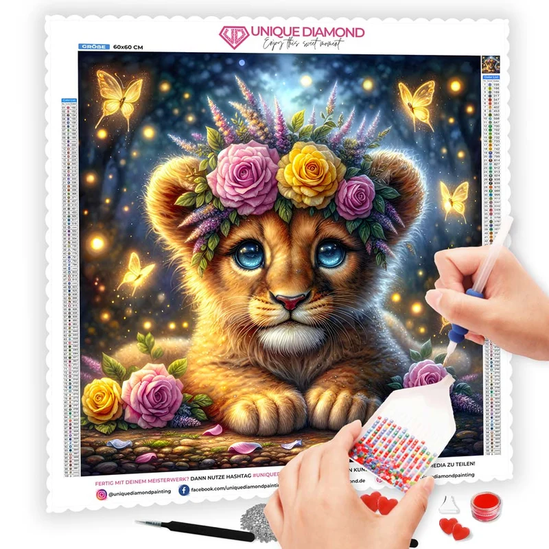 5D Diamond Painting – Blumenkönigin Nia