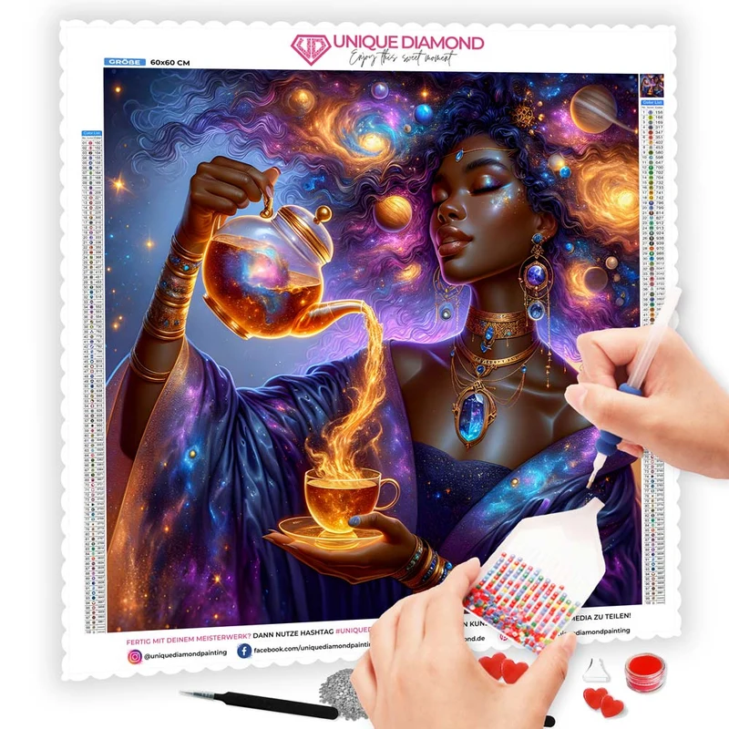 5D Diamond Painting – Galaktische Teezeremonie