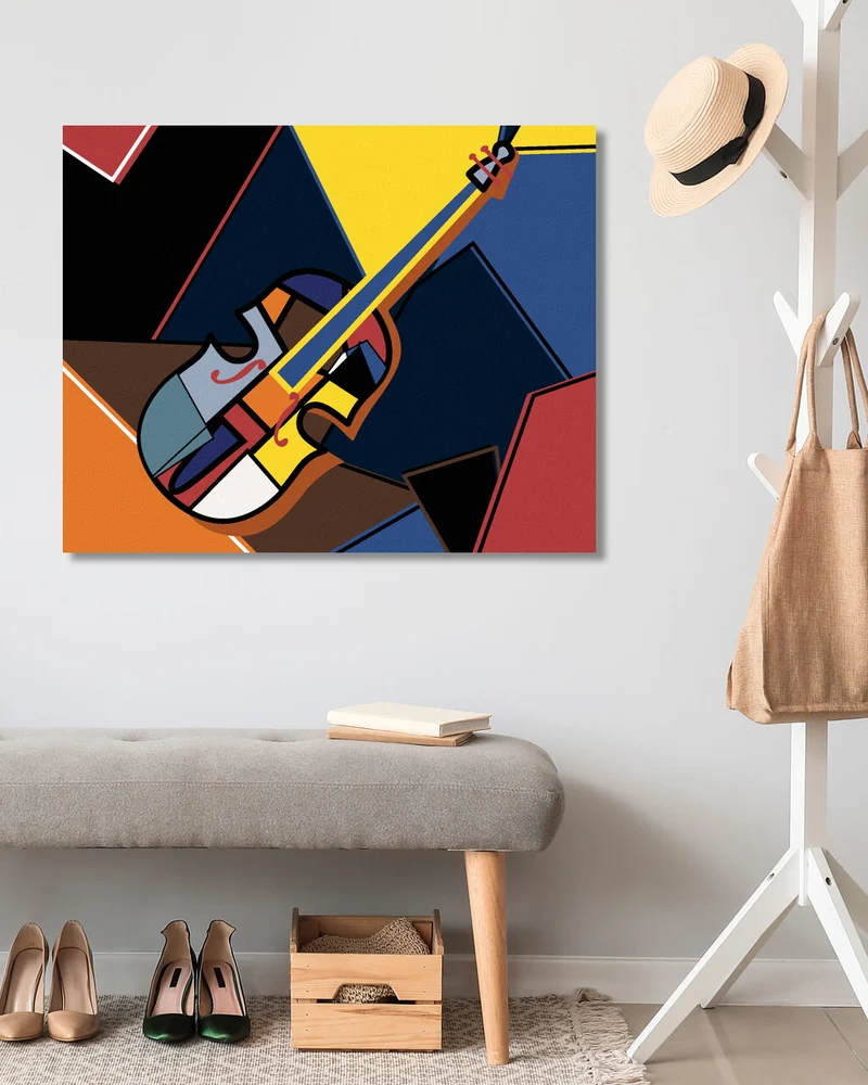 Diamond painting - CELLO IM KUBISCHEN STIL