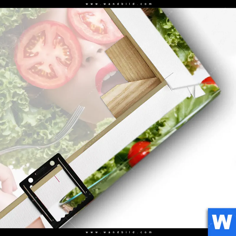 Leinwandbild | Salat Diva | Quadrat