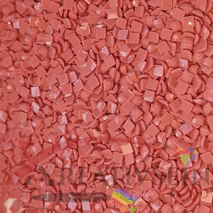 DMC 223 Shell Pink LT - eckige Steine - Diamond Painting