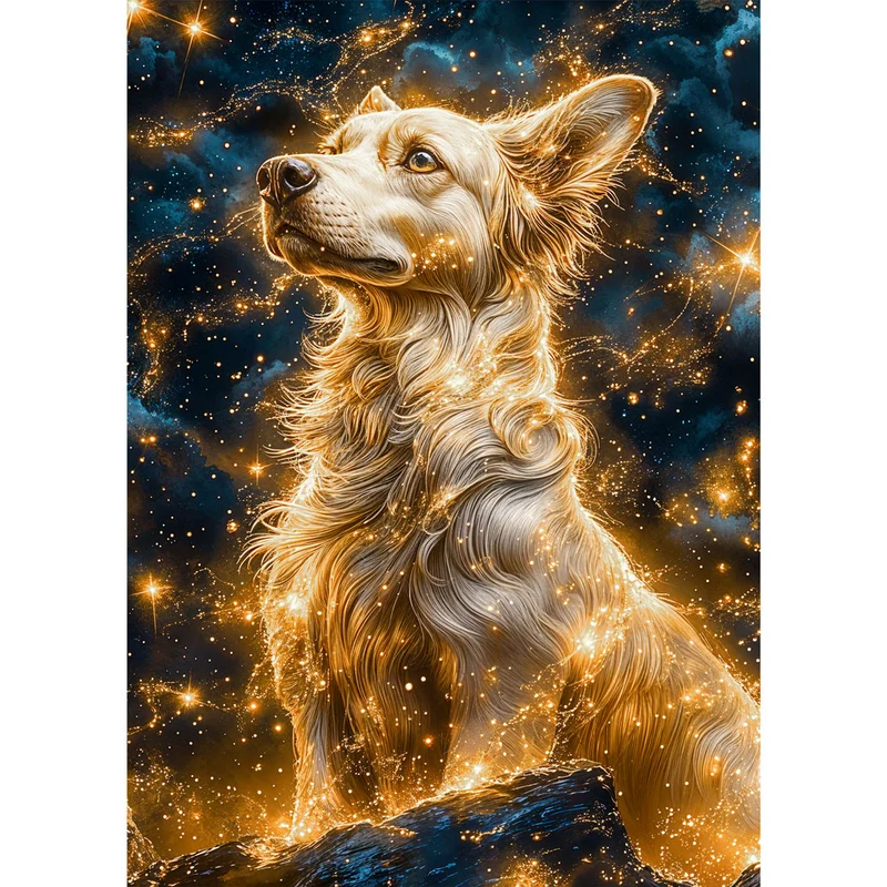5D Diamond Painting – Lunar Guardian Dog