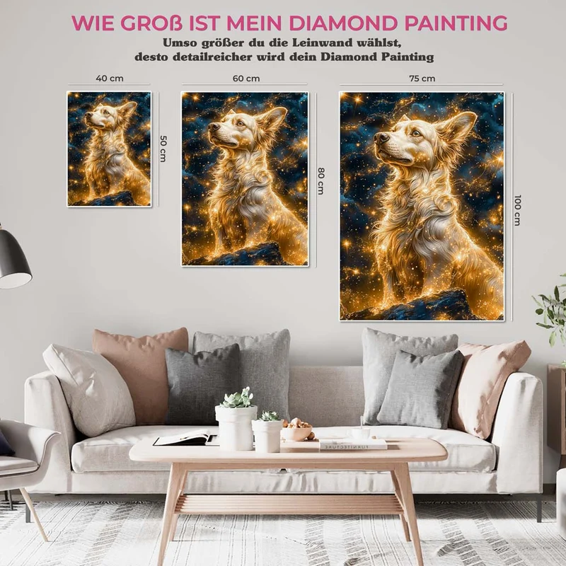 5D Diamond Painting – Lunar Guardian Dog