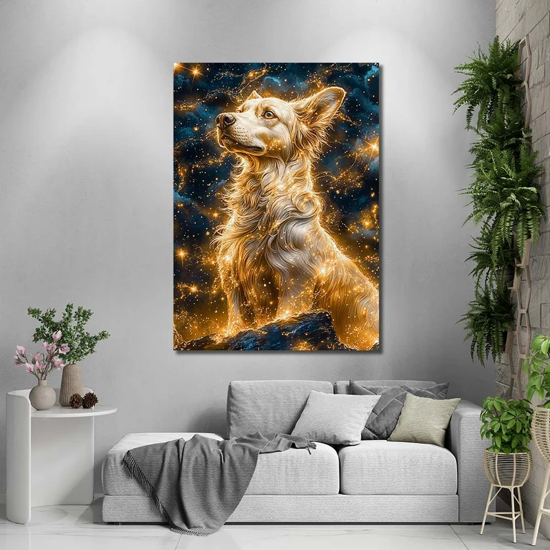 5D Diamond Painting – Lunar Guardian Dog