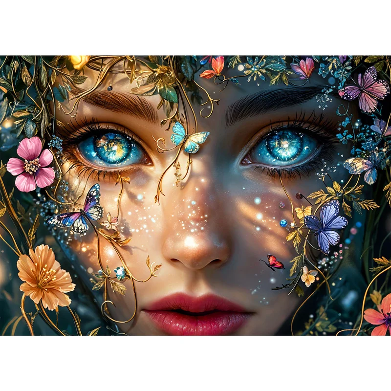 5D Diamond Painting – Schmetterlingsblick