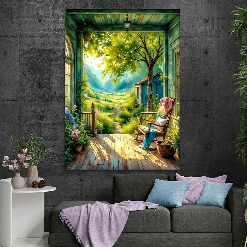 5D Diamond Painting – Veranda der Träume