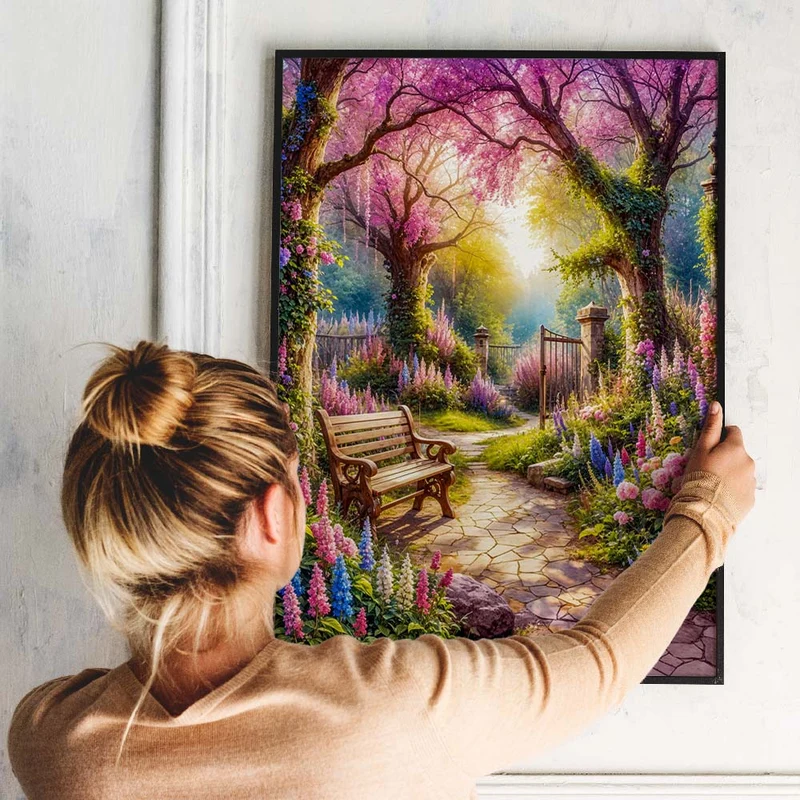 5D Diamond Painting – Geheimer Blütengarten