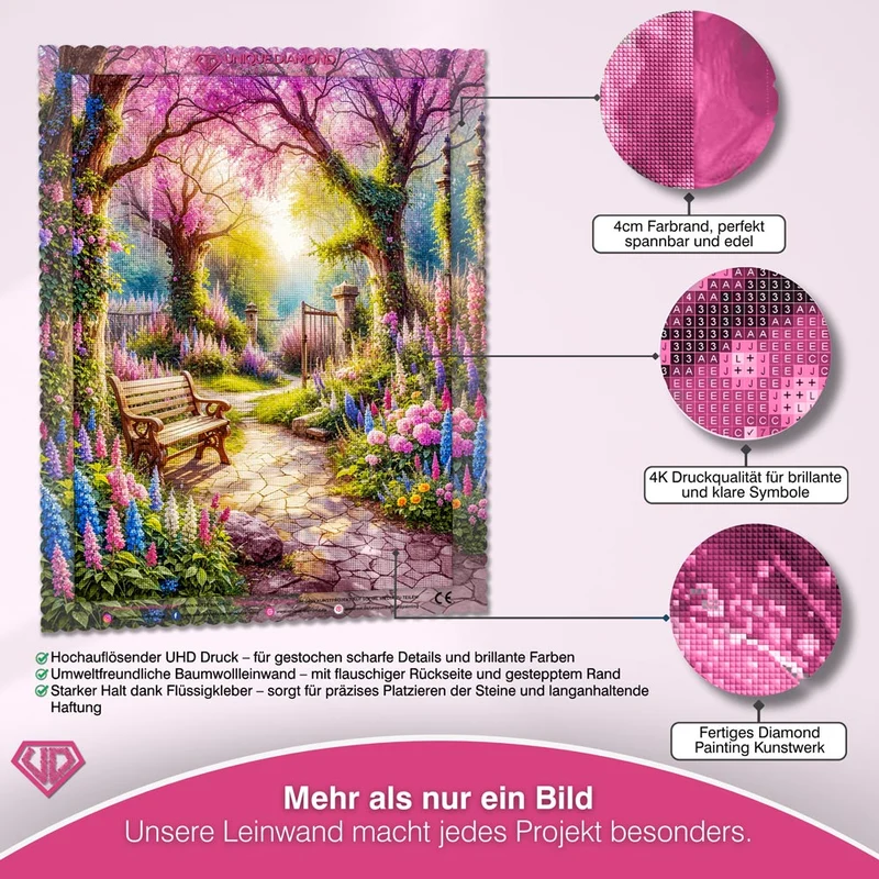5D Diamond Painting – Geheimer Blütengarten
