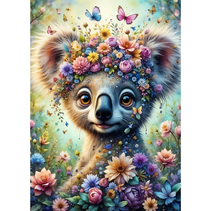 5D Diamond Painting – Blütenzauber Koala