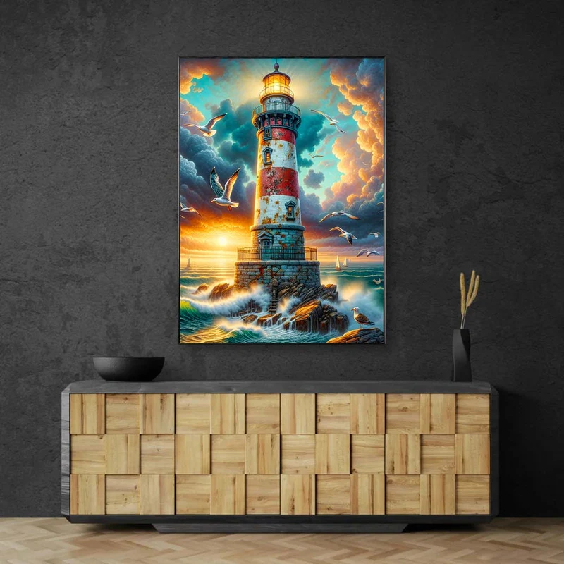 5D Diamond Painting – Wächter am Sturmkap