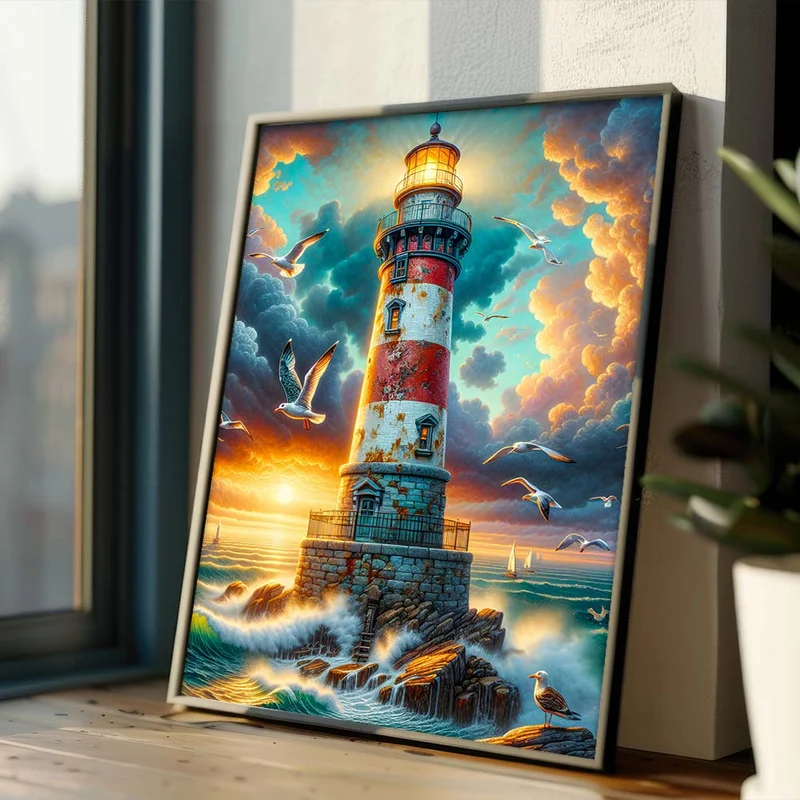 5D Diamond Painting – Wächter am Sturmkap