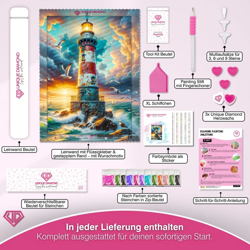 5D Diamond Painting – Wächter am Sturmkap