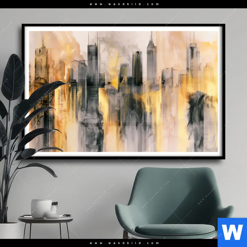 Poster | Metropole im Morgenlicht | Querformat