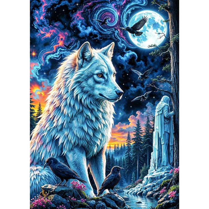 5D Diamond Painting – Wächter der Nacht