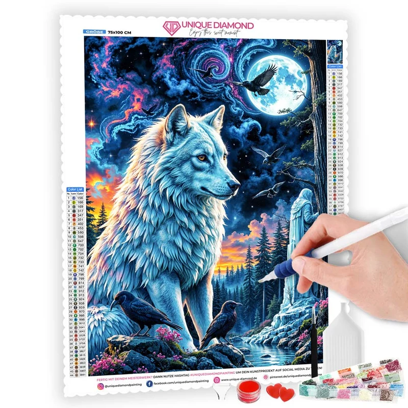 5D Diamond Painting – Wächter der Nacht