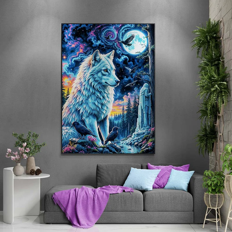 5D Diamond Painting – Wächter der Nacht