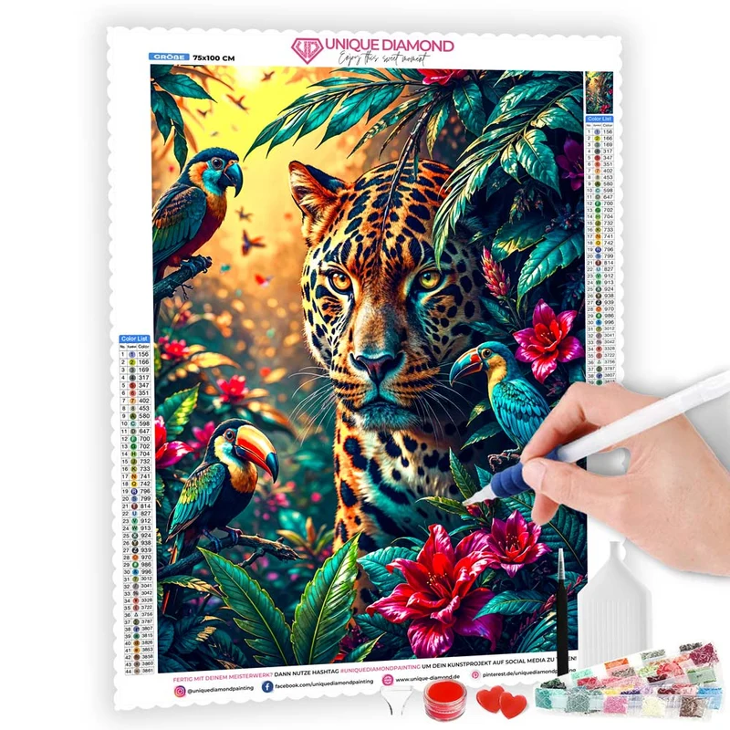 5D Diamond Painting – Dschungelwächter