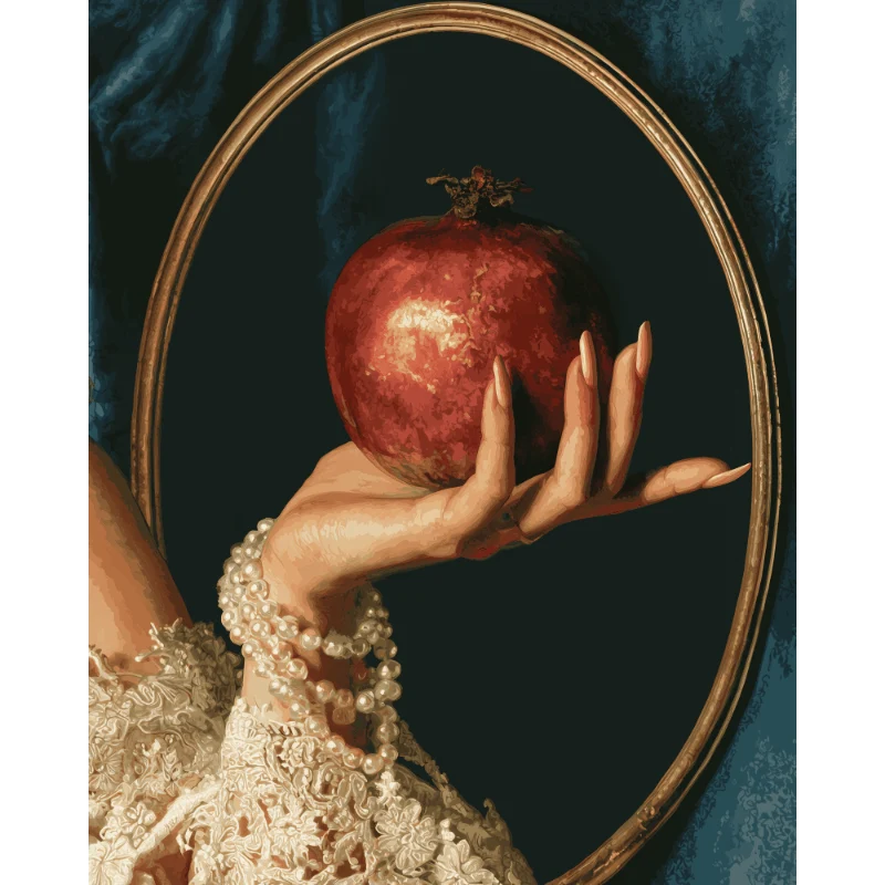 Granatapfel in der Hand