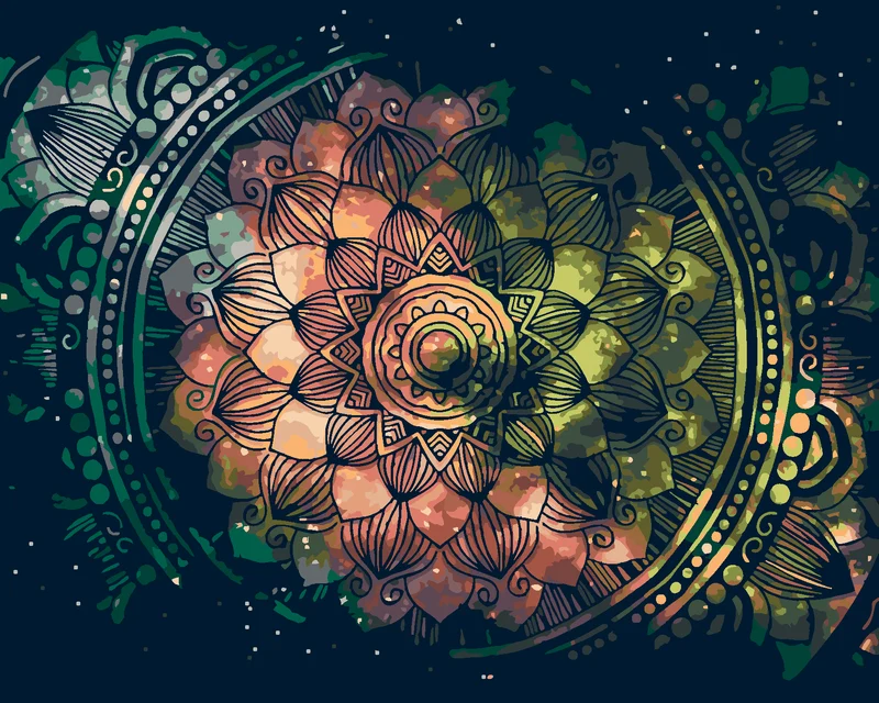 Diamond painting - WELTRAUM-MANDALA