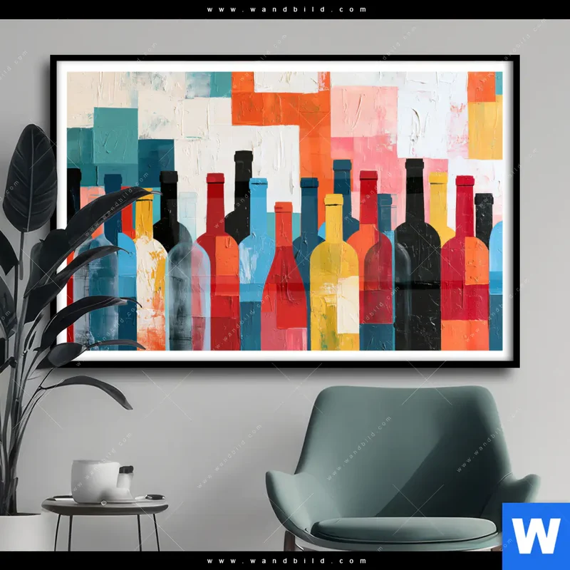 Poster | Bunte Weinvielfalt | Querformat