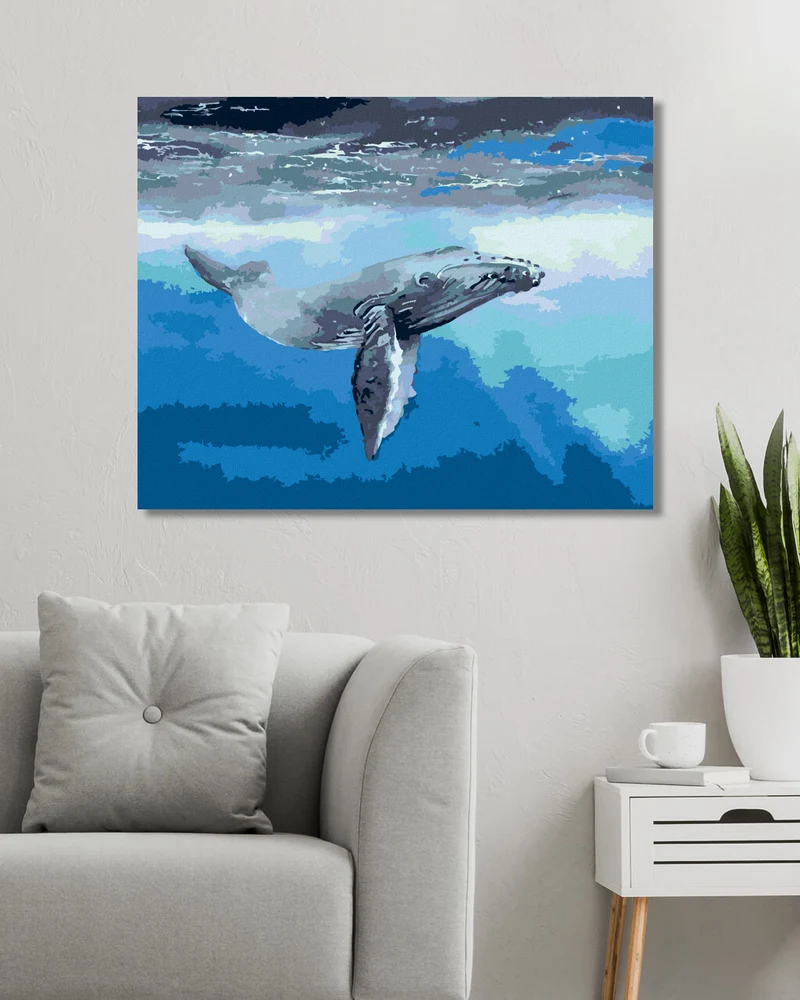 Diamond painting - WAL IM DUNKLEN MEERv