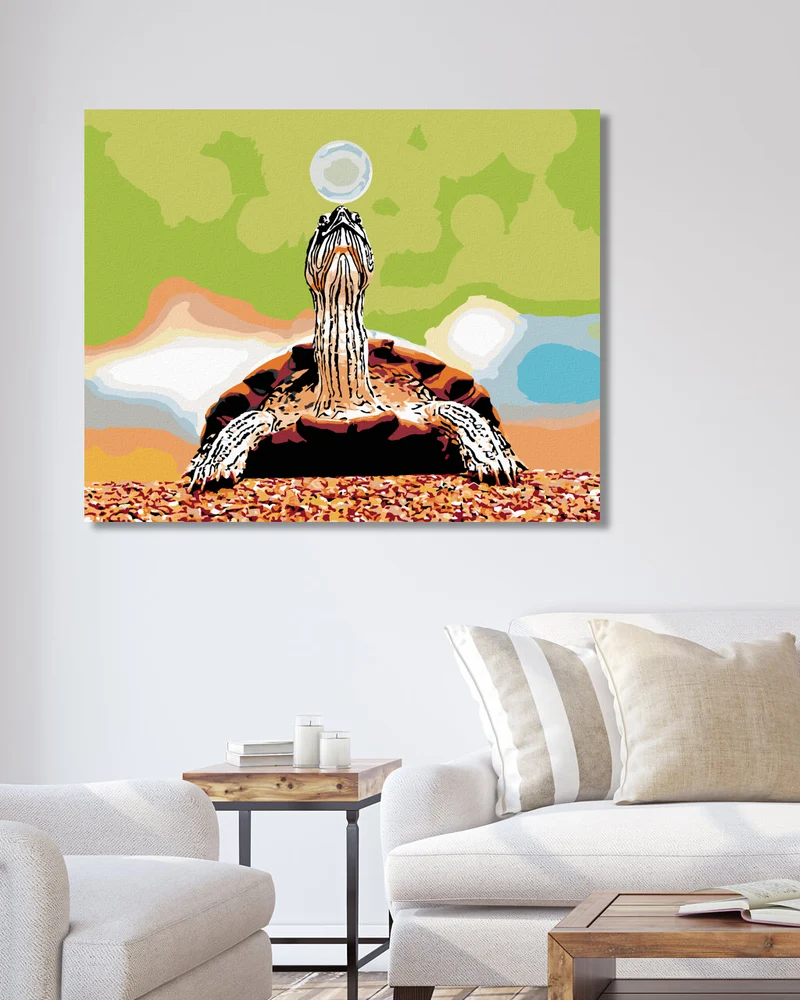Diamond painting - SCHILDKRÖTE UND BLASE