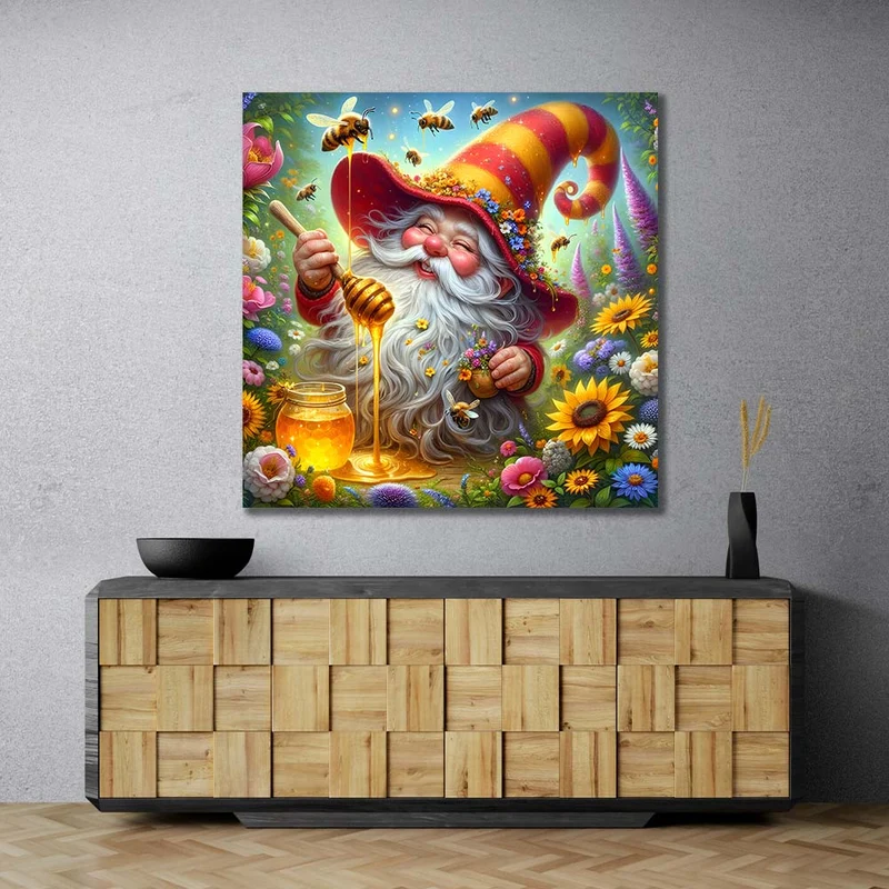 5D Diamond Painting – Honigzauber im Blütengarten