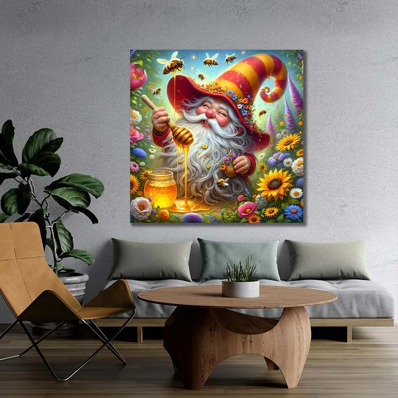5D Diamond Painting – Honigzauber im Blütengarten