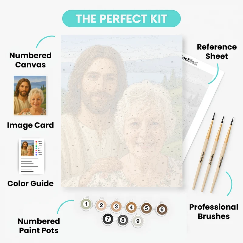Held by Jesus - Custom Paint by Numbers Kit