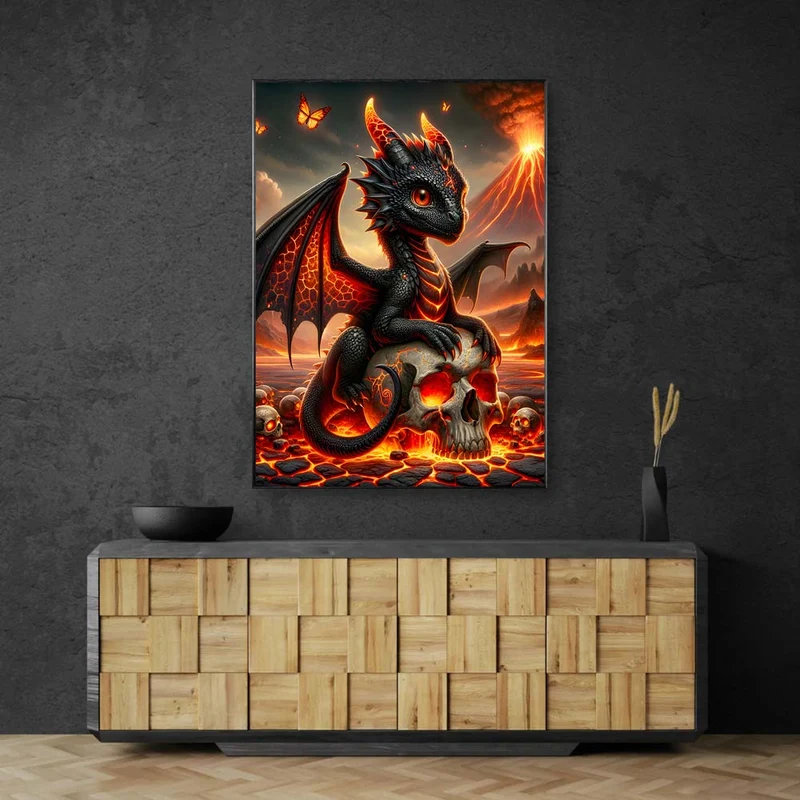 5D Diamond Painting – Pyrrhus, Wächter der Glut