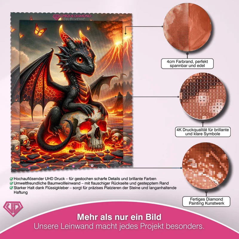5D Diamond Painting – Pyrrhus, Wächter der Glut